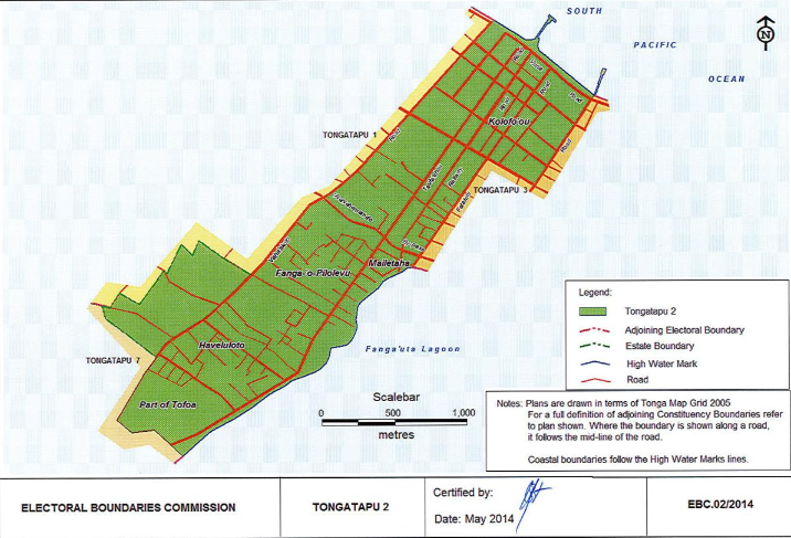 Tongatapu 2 Geographical Map